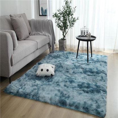 Long hair tie-dyed gradient carpet living room bedroom - Pacisia