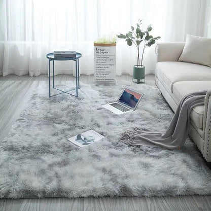 Long hair tie-dyed gradient carpet living room bedroom - Pacisia