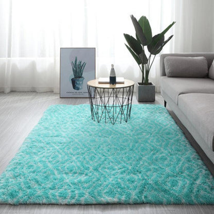 Long hair tie-dyed gradient carpet living room bedroom - Pacisia