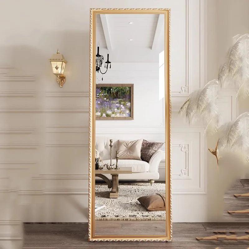 Long Living Room Mirrors Aesthetic Floor Rectangle Makeup Mirrors Full Body Luxury Espejos Decorativos De Pared Home Decor - Pacisia
