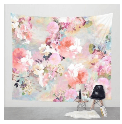 Love Of A Flower Wall Tapestry Wall Hanging Wall Decor Bedspread Blanket Curtain Throw Table Cloth Tapestries Home Decoration - Pacisia