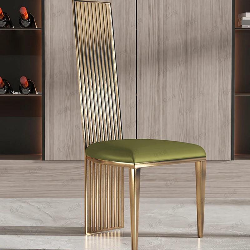 Luxury Chairs Modern Gold Legs Salon Designer Dressing Nail Lounge Dining Chairs Living Room Cadeiras De Jantar Home Furniture - Pacisia