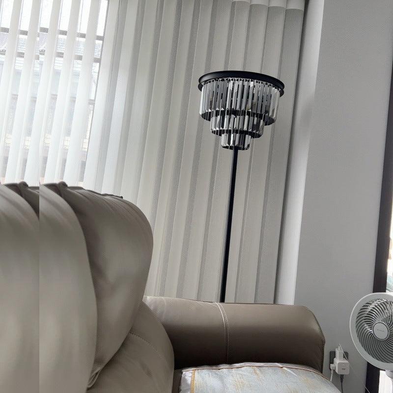 Luxury Crystal Floor Lamp Retro Simple Creative - Pacisia