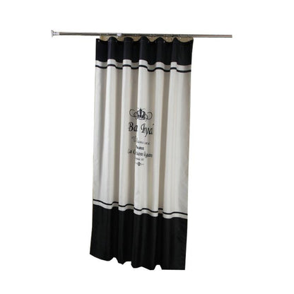 Luxury French Script Shower Curtain - Waterproof Polyester Bathroom Decor - Pacisia