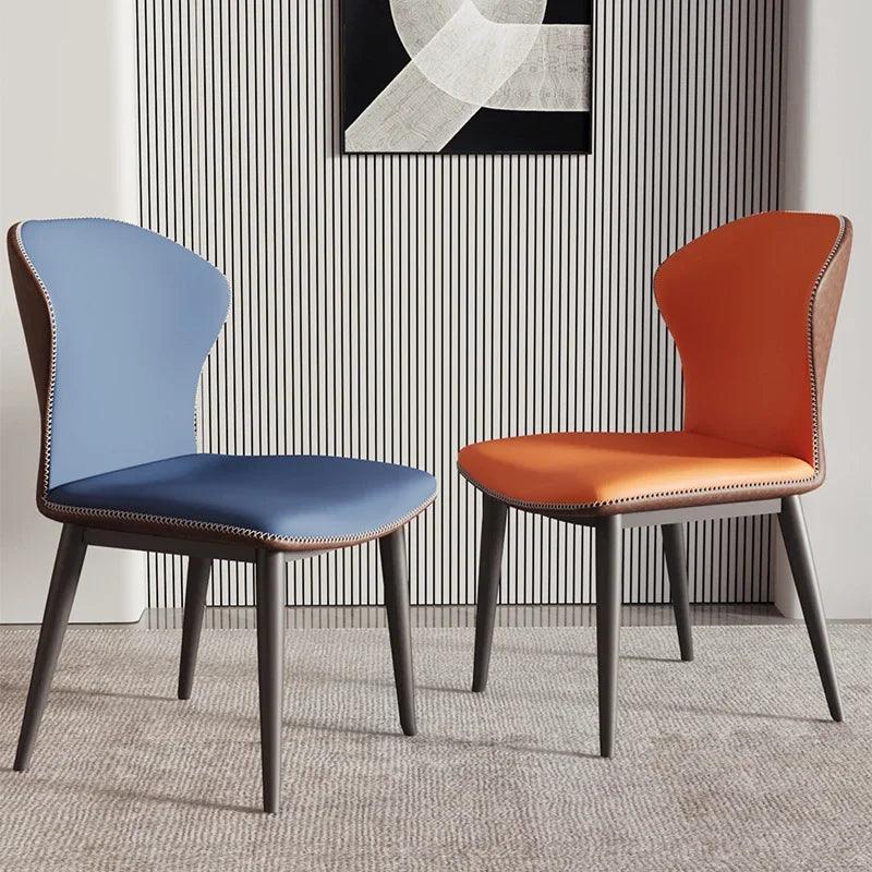 Luxury Trendy Dining Chairs Ultralight Kitchen Leather Beautiful Living Chairs Nordic Office Sillas De Comedor Home Furniture - Pacisia