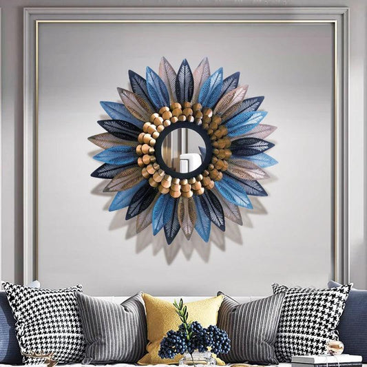 Luxury Wavy Decorative Mirrors Living Room Girls Large Nordic Decorative Mirrors Cute Stained Decoration Maisons Home Decor - Pacisia
