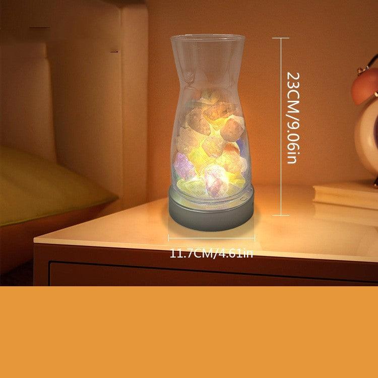 Magic Color Rotating LED Light Vase Creative Lamp Home Decor - Pacisia