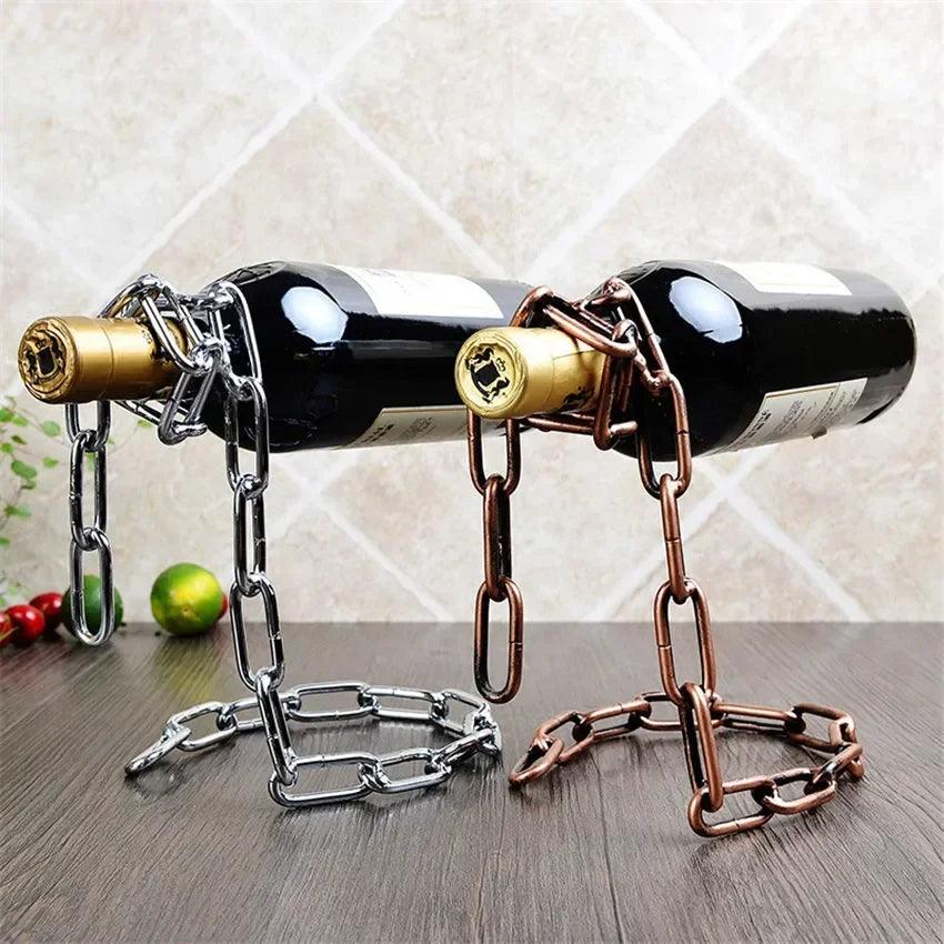 Floating Wine Holder Wine Rack Bracket Wine Bottle Holder Home Decoration Stand Shelf Table Decor Display Gift - Pacisia