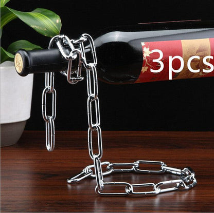 Floating Wine Holder Wine Rack Bracket Wine Bottle Holder Home Decoration Stand Shelf Table Decor Display Gift - Pacisia