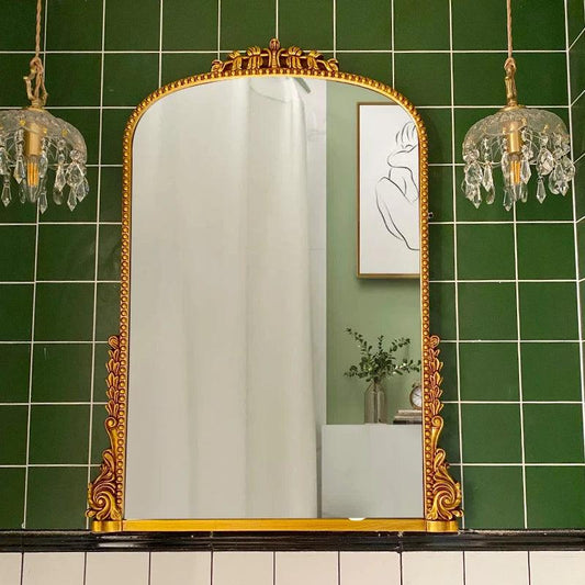 Makeup Wall Mirror Antique Large Portable Vintage Mirror Bathroom Aesthetic Espejos Decorativos De Pared Home Decoration - Pacisia
