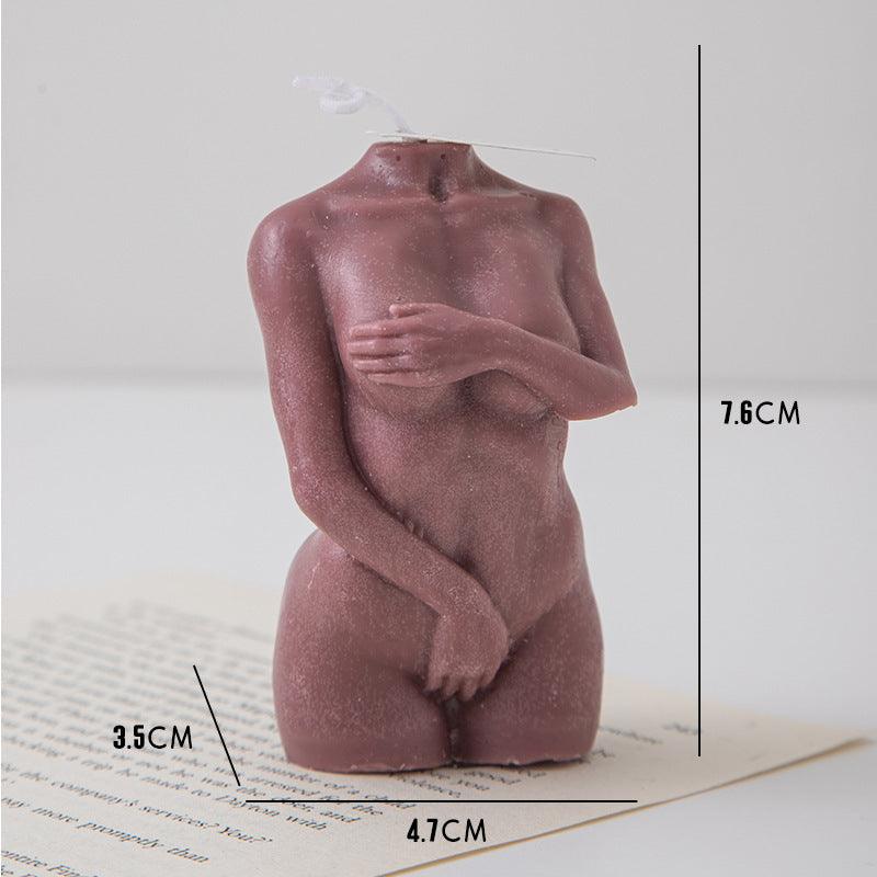 Male and Female Body Shaped Aromatherapy Candle - Handcrafted Paraffin Wax - Pacisia