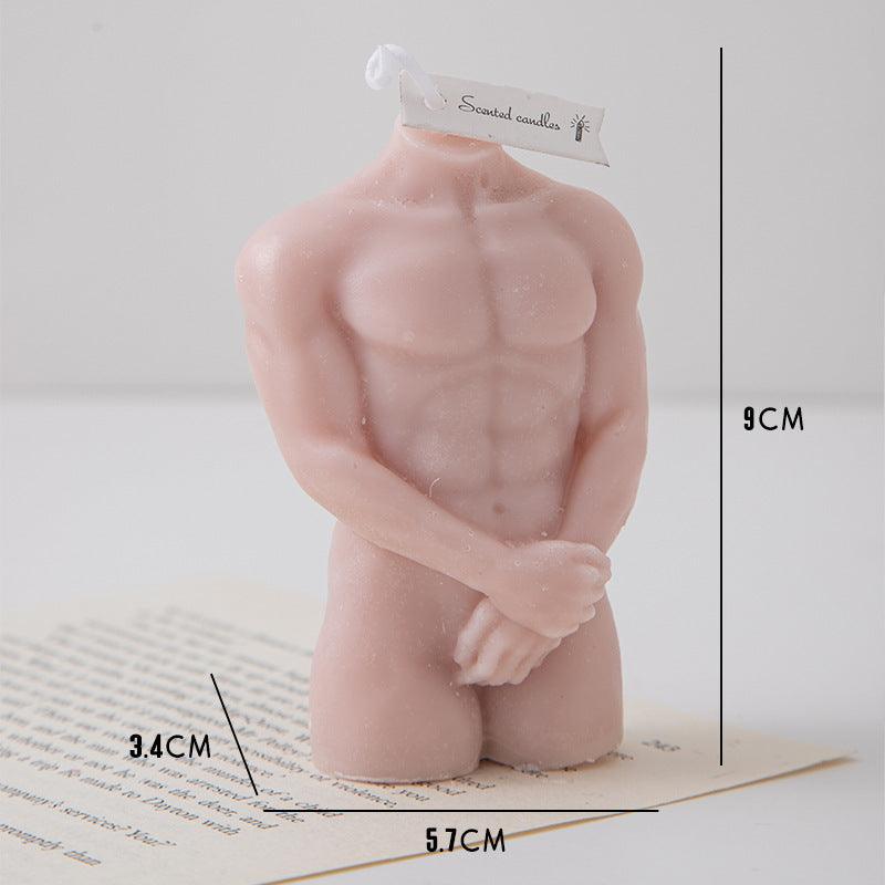 Male and Female Body Shaped Aromatherapy Candle - Handcrafted Paraffin Wax - Pacisia