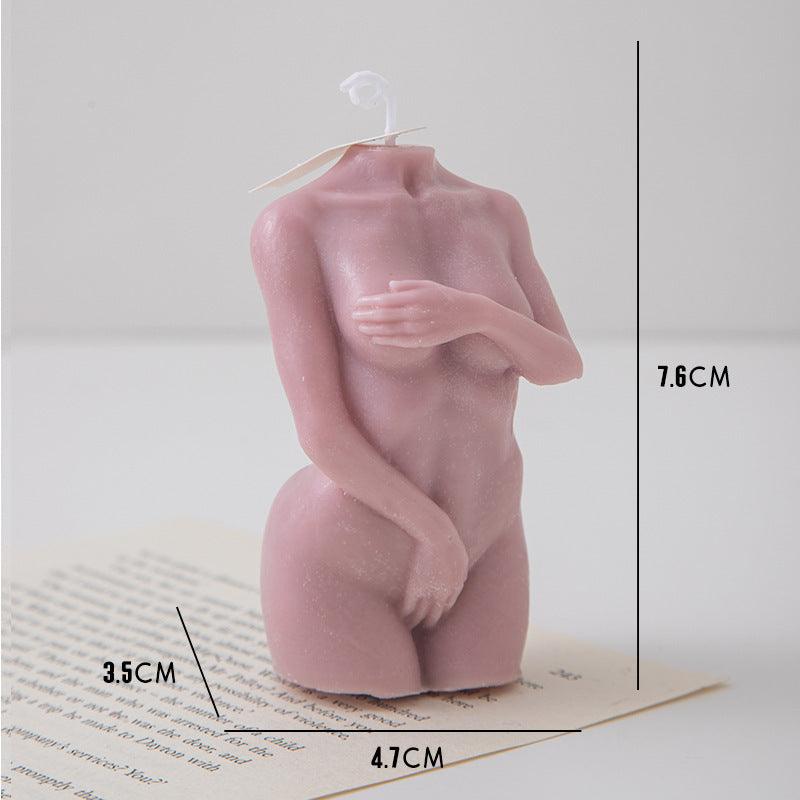 Male and Female Body Shaped Aromatherapy Candle - Handcrafted Paraffin Wax - Pacisia