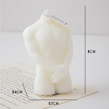 Male and Female Body Shaped Aromatherapy Candle - Handcrafted Paraffin Wax - Pacisia