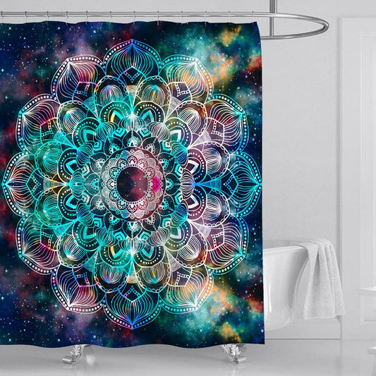 Mandala Starry Sky DIY Polyester Shower Curtain Waterproof - Pacisia