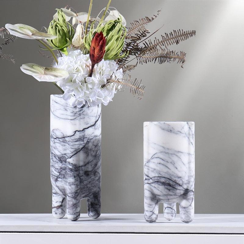 Marble Hydroponic Green Plant Soft Home Decoration Decorative Vase - Pacisia