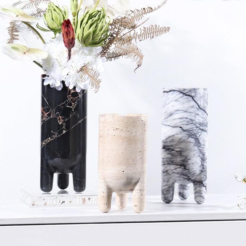 Marble Hydroponic Green Plant Soft Home Decoration Decorative Vase - Pacisia