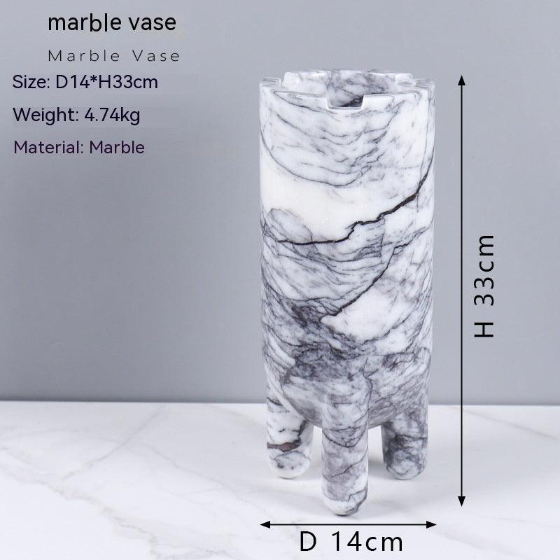 Marble Hydroponic Green Plant Soft Home Decoration Decorative Vase - Pacisia