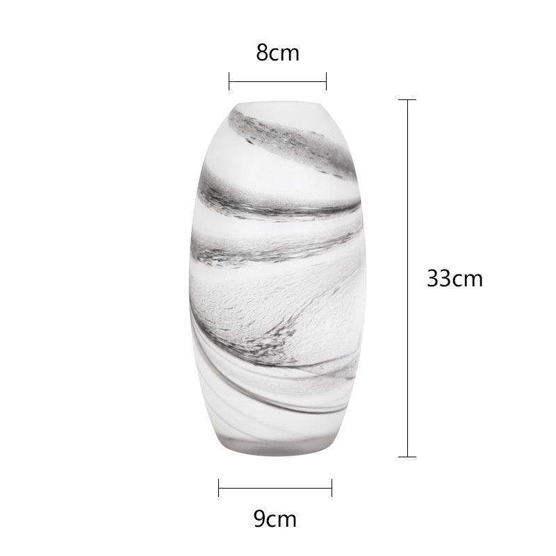 Marble Texture Ink Chinese Painting Style Vase - Pacisia