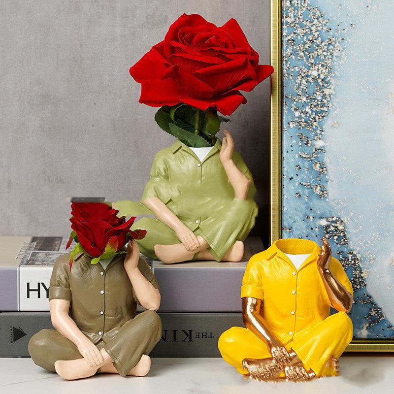 Men's Pajamas Vase Ornament Creative Resin Craft Home Furnishing Home Decor - Pacisia