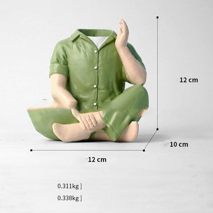 Men's Pajamas Vase Ornament Creative Resin Craft Home Furnishing Home Decor - Pacisia