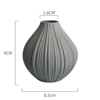 Mini Ceramic Vase Modern Minimalist Dining Table - Pacisia