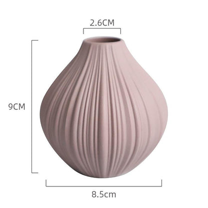 Mini Ceramic Vase Modern Minimalist Dining Table - Pacisia