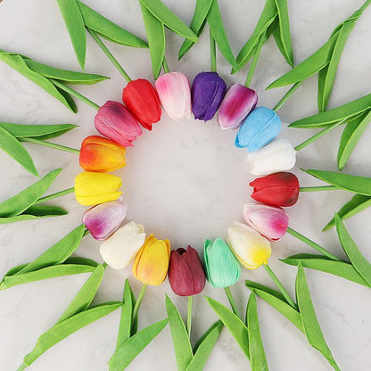 Mini PU Plastic Tulip Artificial Flower Artificial Flower - Pacisia