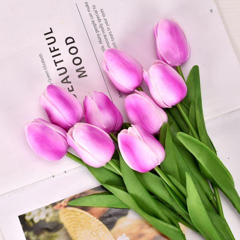 Mini PU Plastic Tulip Artificial Flower Artificial Flower - Pacisia