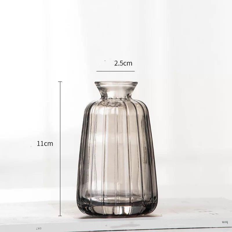 Mini Vase Flower Transparent Color Flower Arrangement Decoration - Pacisia