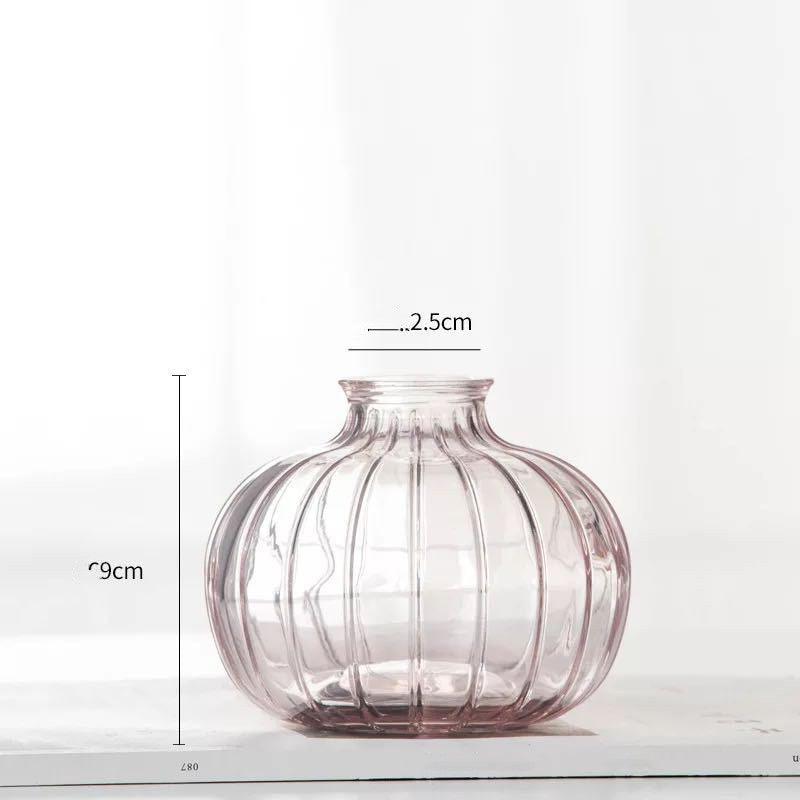 Mini Vase Flower Transparent Color Flower Arrangement Decoration - Pacisia