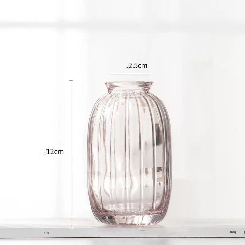 Mini Vase Flower Transparent Color Flower Arrangement Decoration - Pacisia