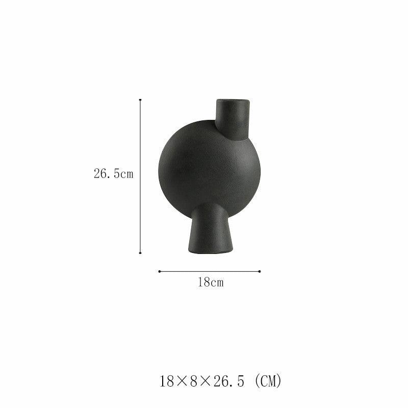 Minimalist Ceramic Vase Wabi-Jifeng Desktop Flower Arrangement - Pacisia