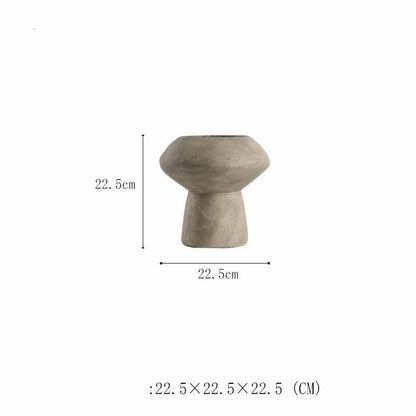 Minimalist Ceramic Vase Wabi-Jifeng Desktop Flower Arrangement - Pacisia