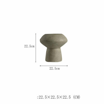 Minimalist Ceramic Vase Wabi-Jifeng Desktop Flower Arrangement - Pacisia