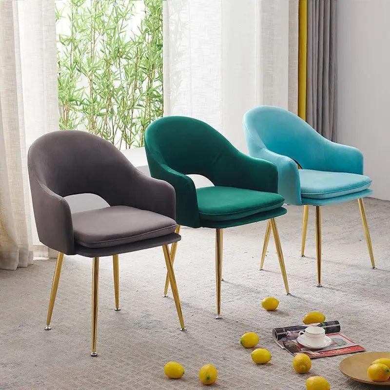 Minimalist Dining chair Home Nordic balcony bedroom desk chair backrest chair Makeup chair Nail leisure chair Modern - Pacisia