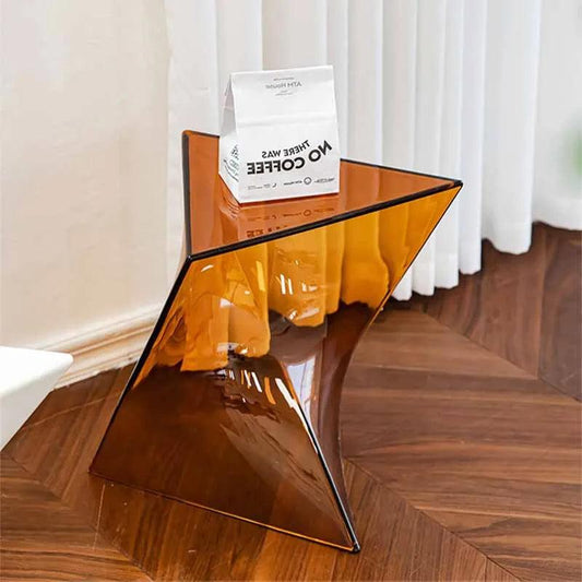Minimalist Modern Coffee Tables Decoration Living Room Accessories Transparent Sofa Side Table Geometric Bedroom Corner Tables - Pacisia