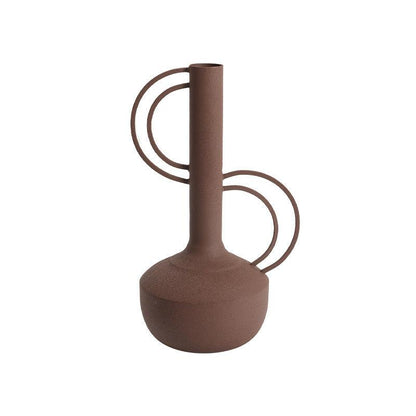 Minimalist Modern Iron Frosted Feel Amphora Vase Ornament - Pacisia