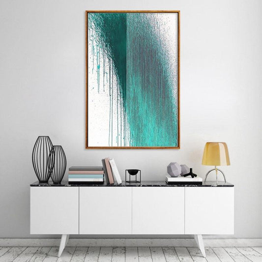 Minimalist Style Abstract Line Canvas Painting - Modern Wall Art - Pacisia