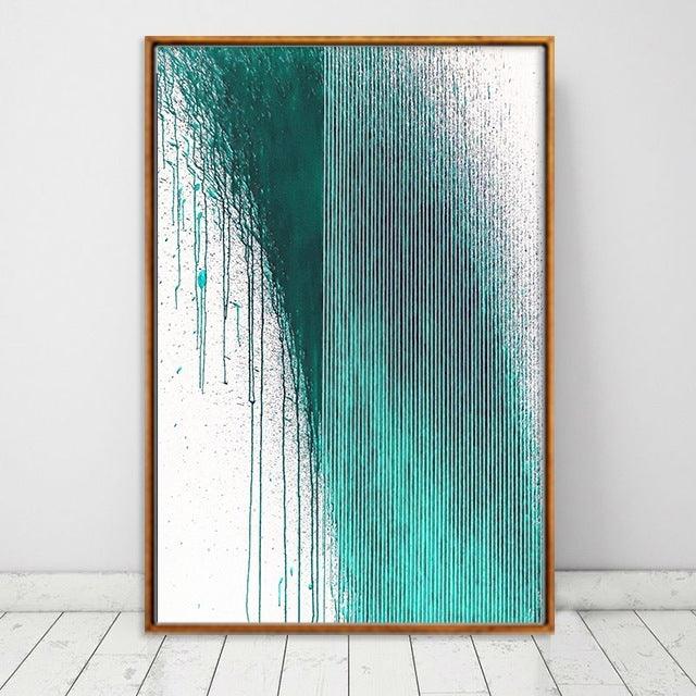 Minimalist Style Abstract Line Canvas Painting - Modern Wall Art - Pacisia