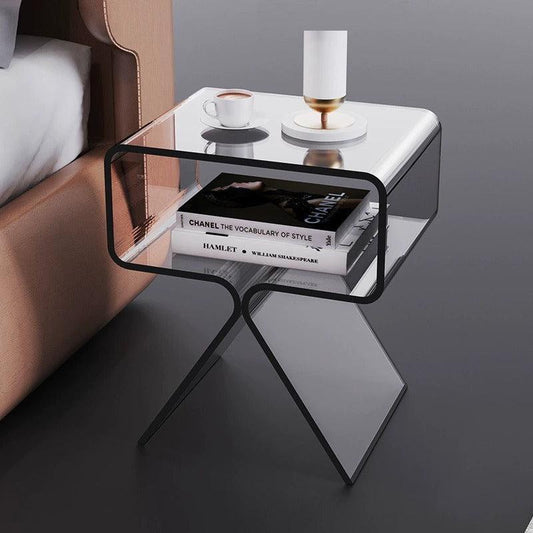 Minimalist Transparent Acrylic Side Table Sofa And Tea Table - Pacisia