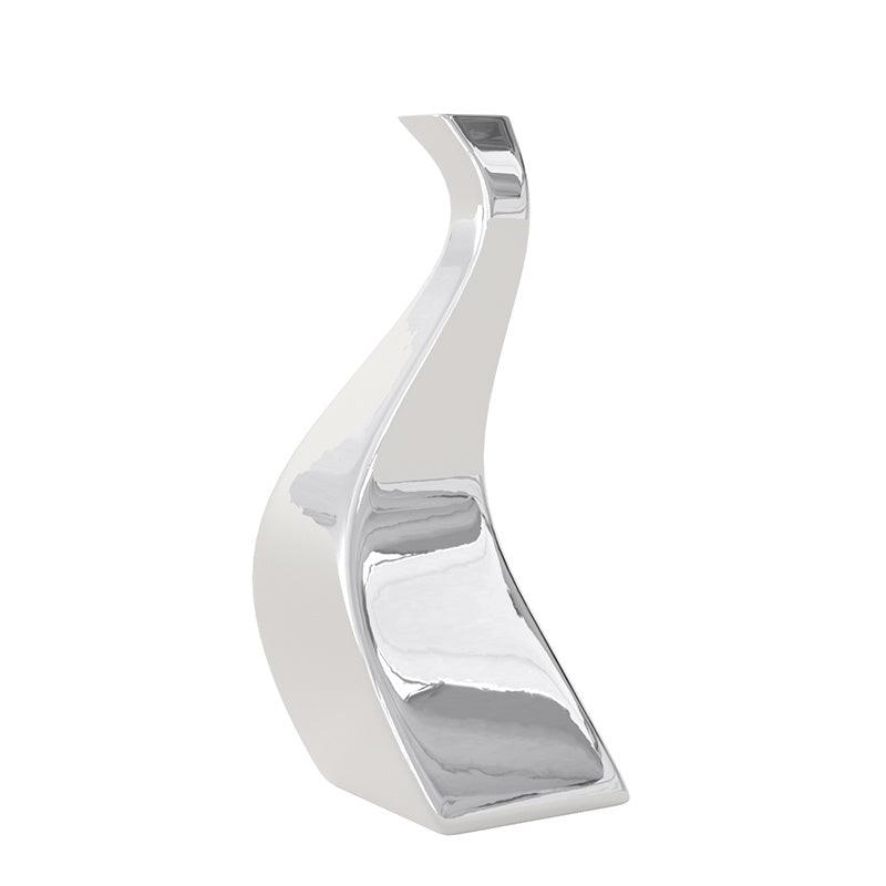 Mirror Silver Vase Ceramic Design Sense Electroplating - Pacisia