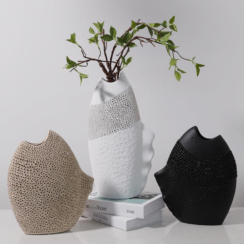 Model Room Soft Decoration Handmade Ceramic Vase Decoration - Pacisia