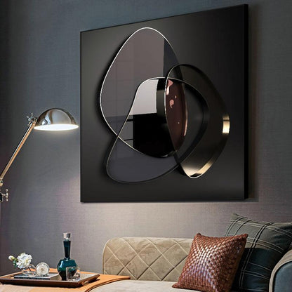 Modern Abstract 3D Metal Wall Art Canvas Painting - Home Decoration - Pacisia