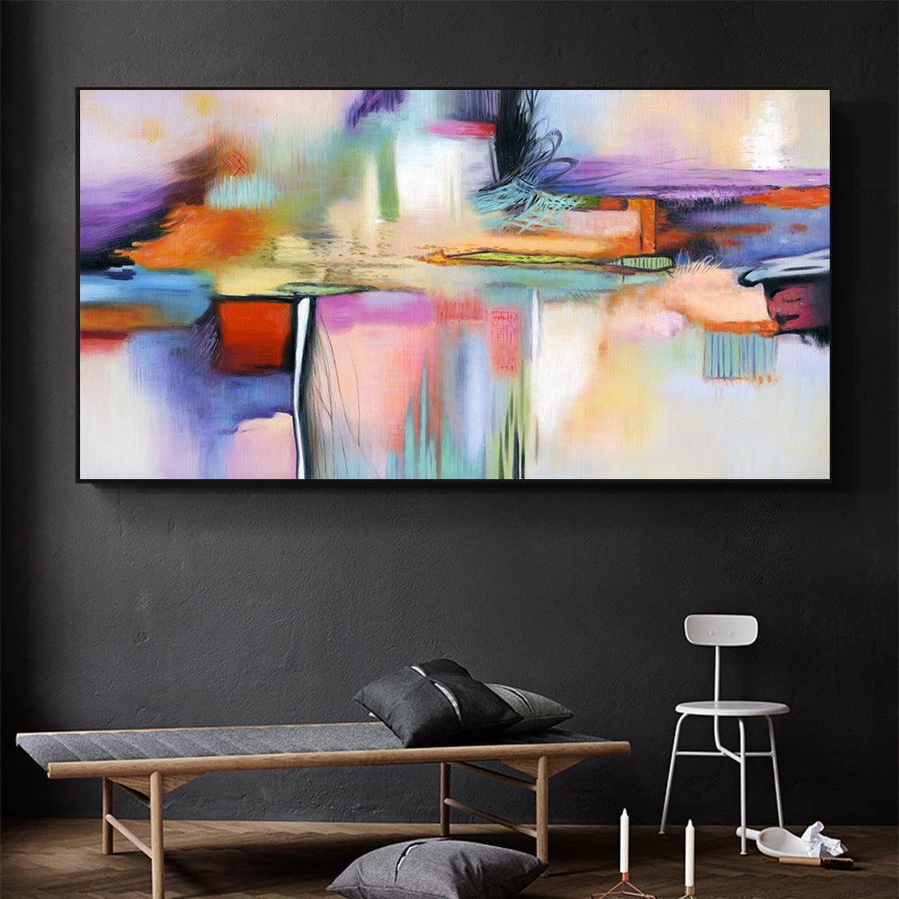 Modern Abstract Canvas Wall Art - Customizable Prints for Living Room Decor - Pacisia