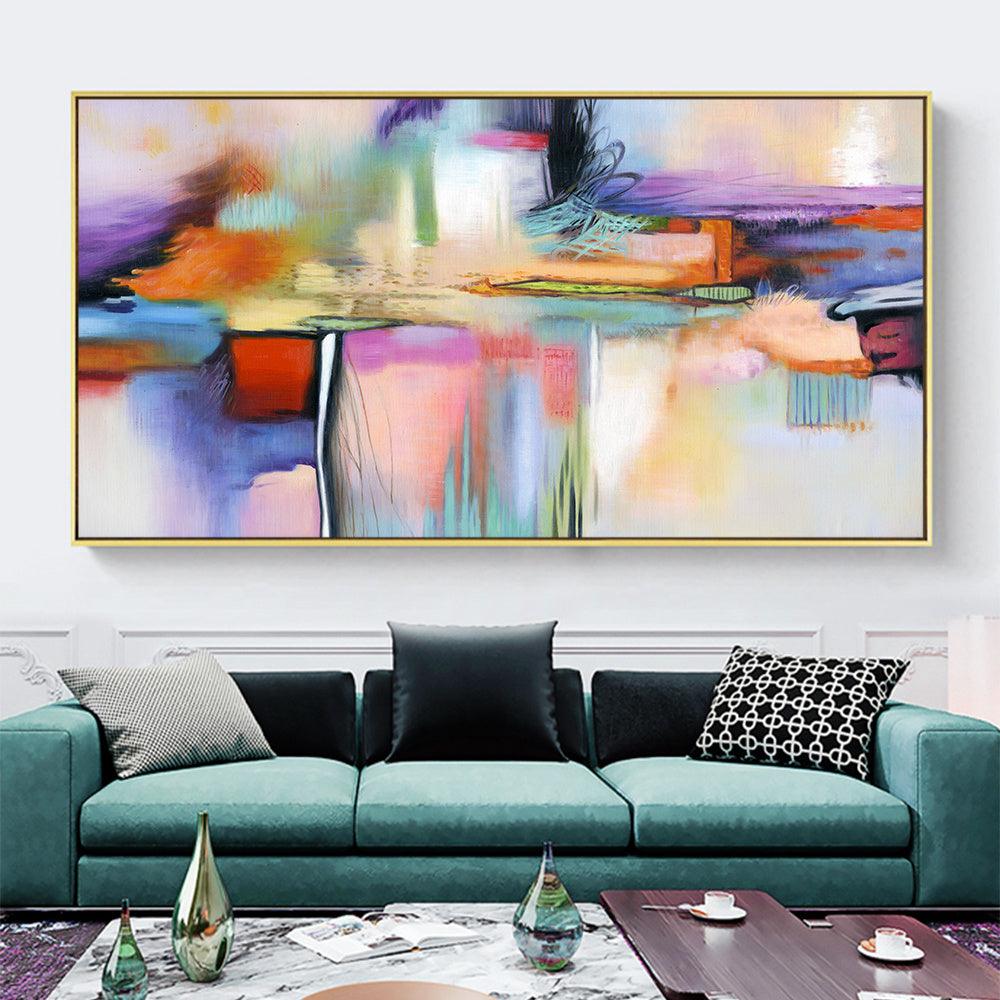 Modern Abstract Canvas Wall Art - Customizable Prints for Living Room Decor - Pacisia