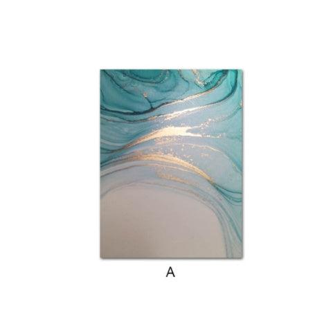 Modern Abstract Liquid Fluid Art - Canvas Wall Picture for Living Room Decor - Pacisia