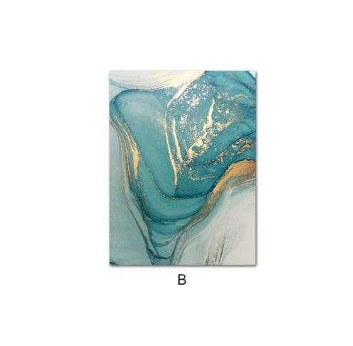 Modern Abstract Liquid Fluid Art - Canvas Wall Picture for Living Room Decor - Pacisia