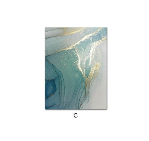 Modern Abstract Liquid Fluid Art - Canvas Wall Picture for Living Room Decor - Pacisia