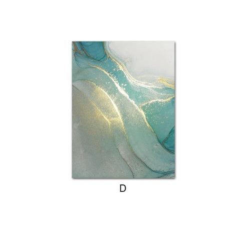 Modern Abstract Liquid Fluid Art - Canvas Wall Picture for Living Room Decor - Pacisia